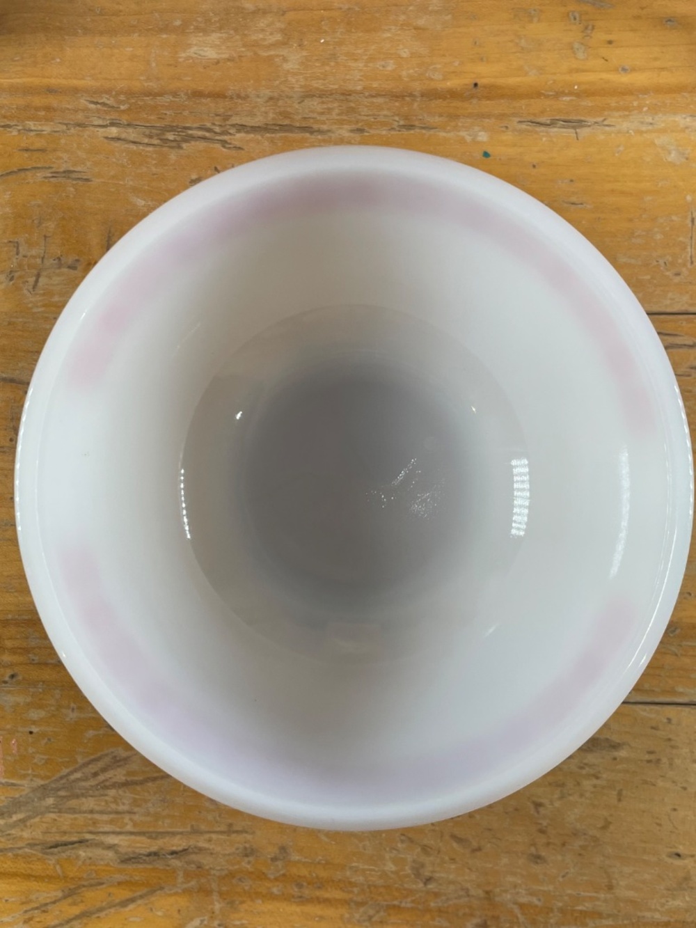 Vintage MCM Termocrisa Red Tulip Gingham 5 Inch Milk Glass Bowls | Set of 3 70s - Picture 7 of 10